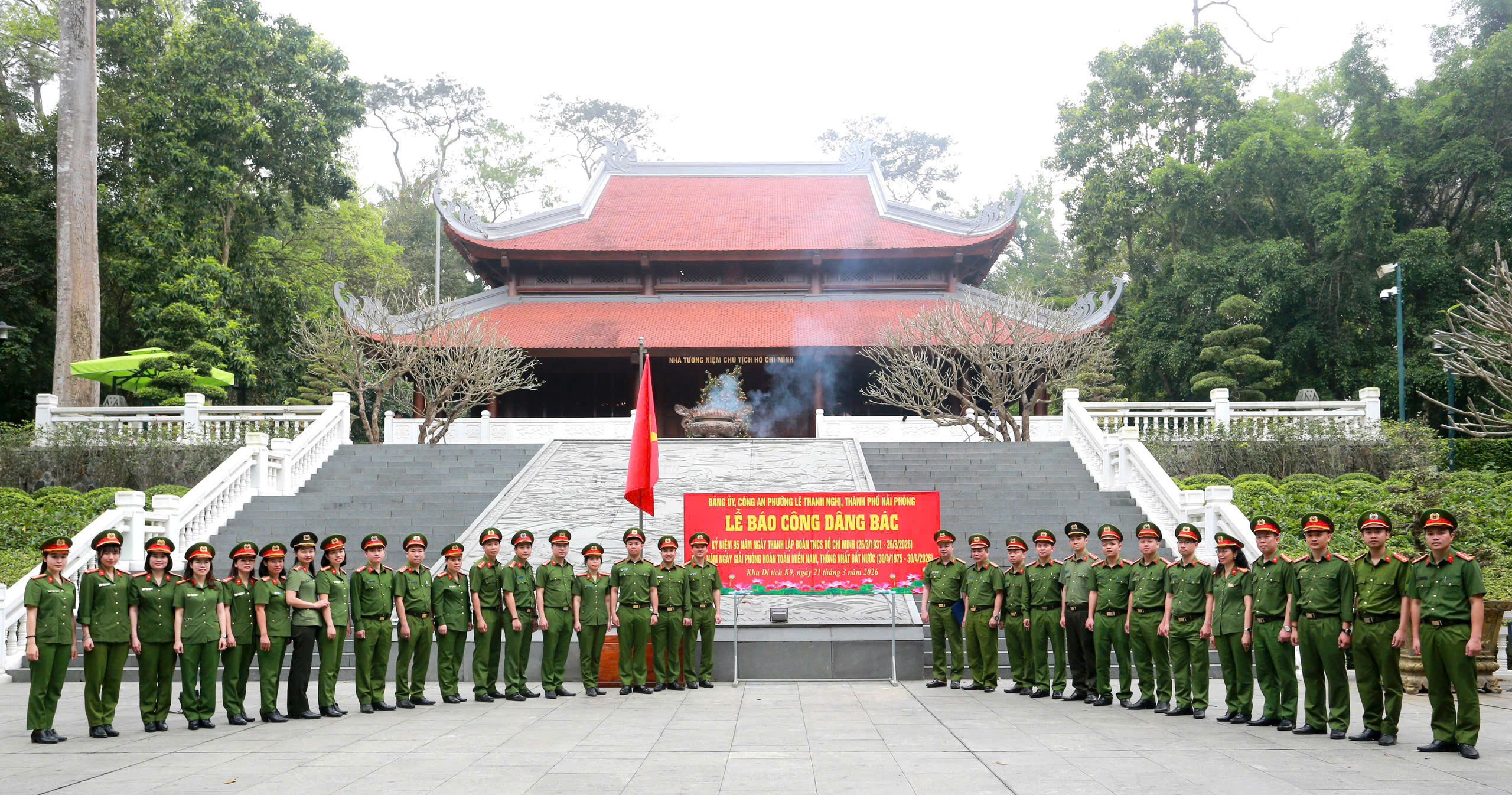 Công an phường Lê Thanh Nghị: Tổ chức sinh hoạt chính trị báo công dâng Bác